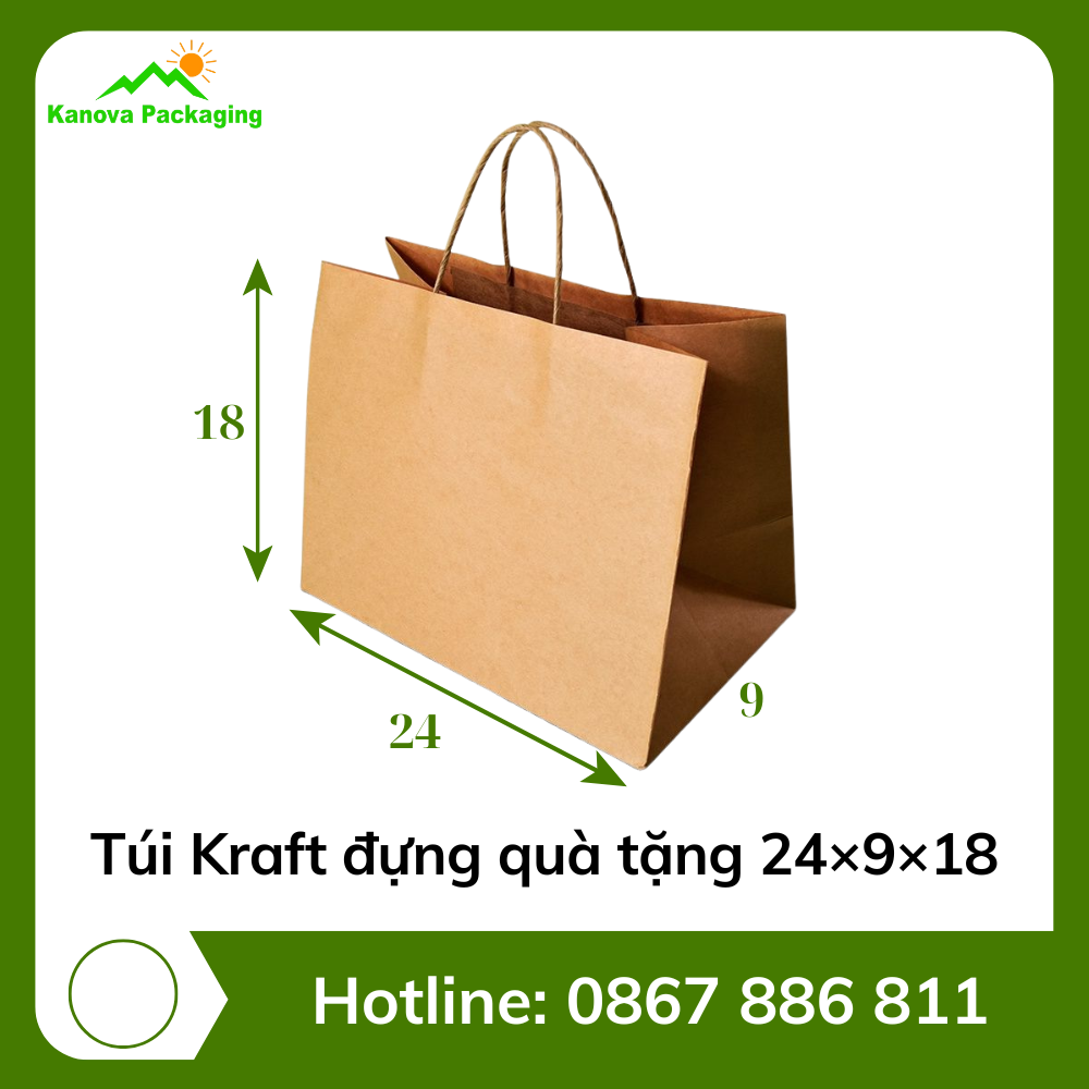 Túi giấy Kraft Kanova Pack (8) Kanova Pack