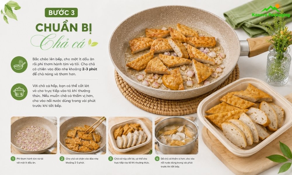 Chuẩn bị chả cá