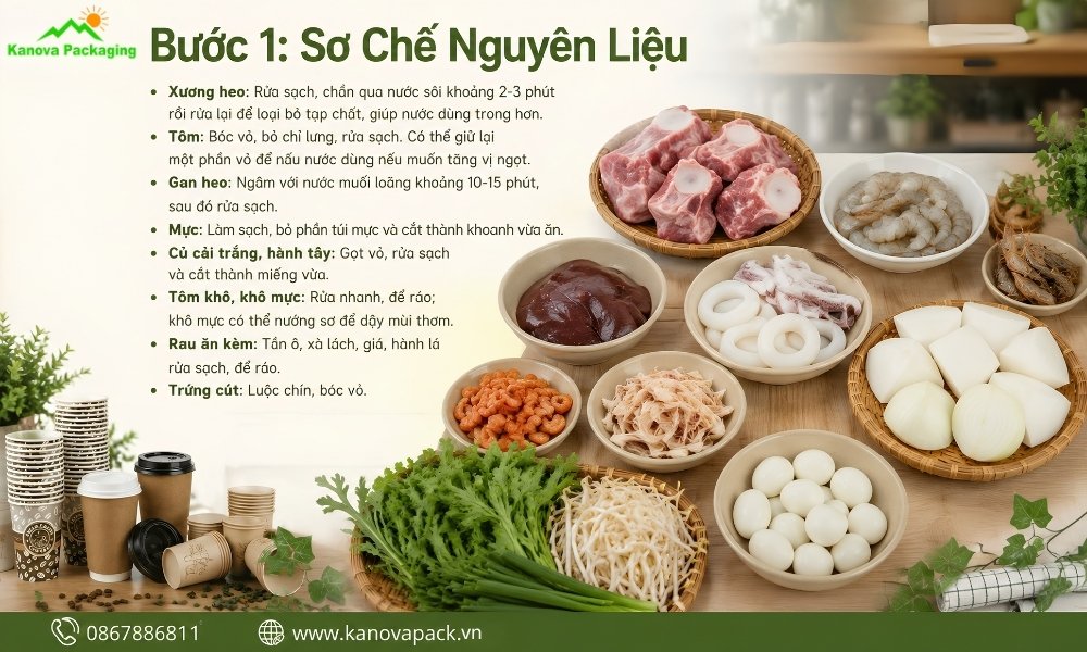 Sơ Chế Nguyên Liệu