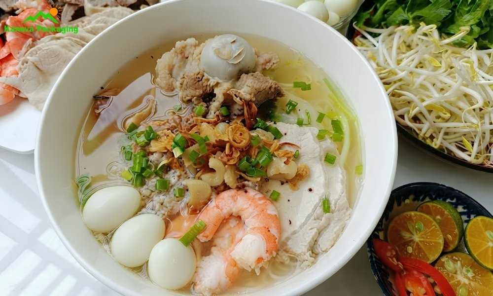 Thành phẩm món hủ tiếu Nam Vang