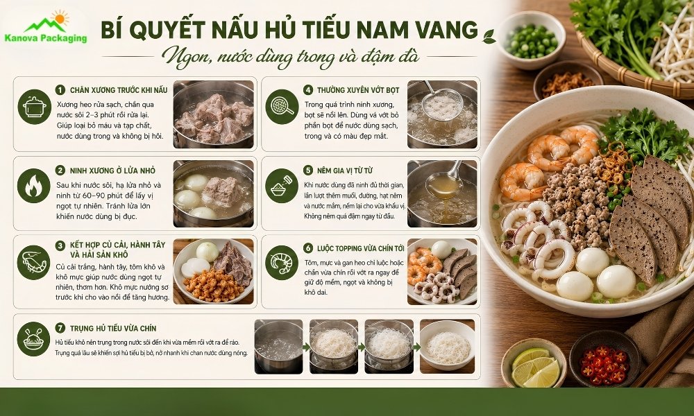 Bí quyết nấu hủ tiếu nam vang ngon