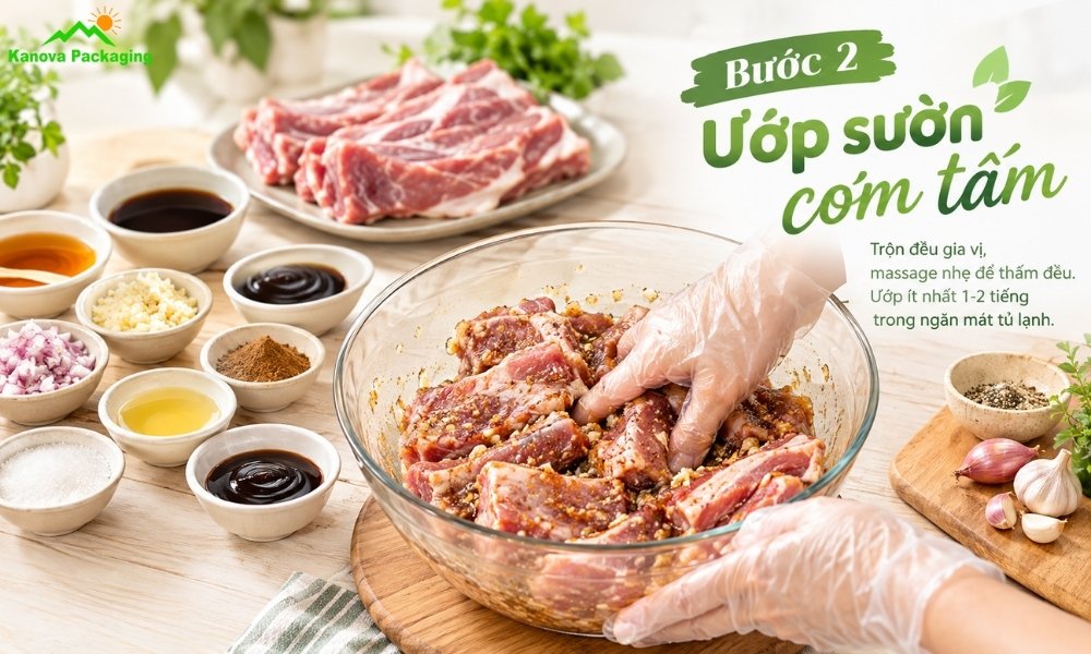 Ướp sườn cơm tấm