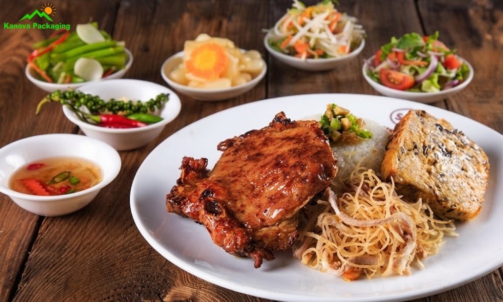 Trình bày và thưởng thức cơn tấm sườn