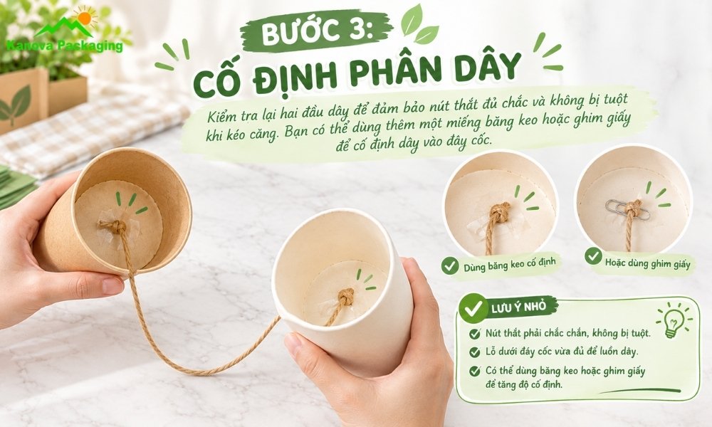 Cố định phần dây
