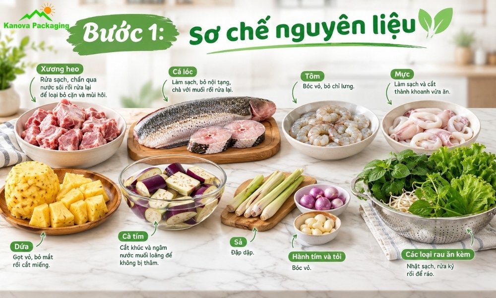Sơ chế nguyên liệu