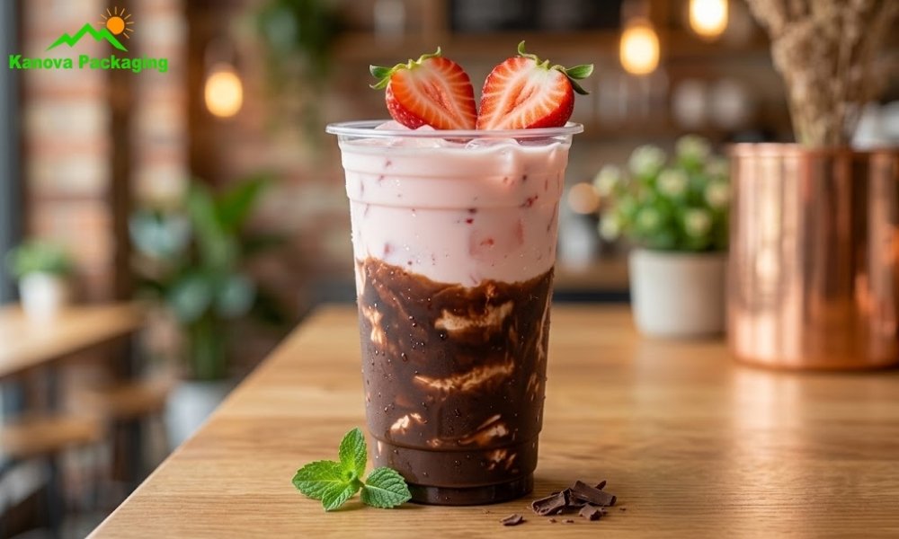 Sữa chua lắc dâu socola